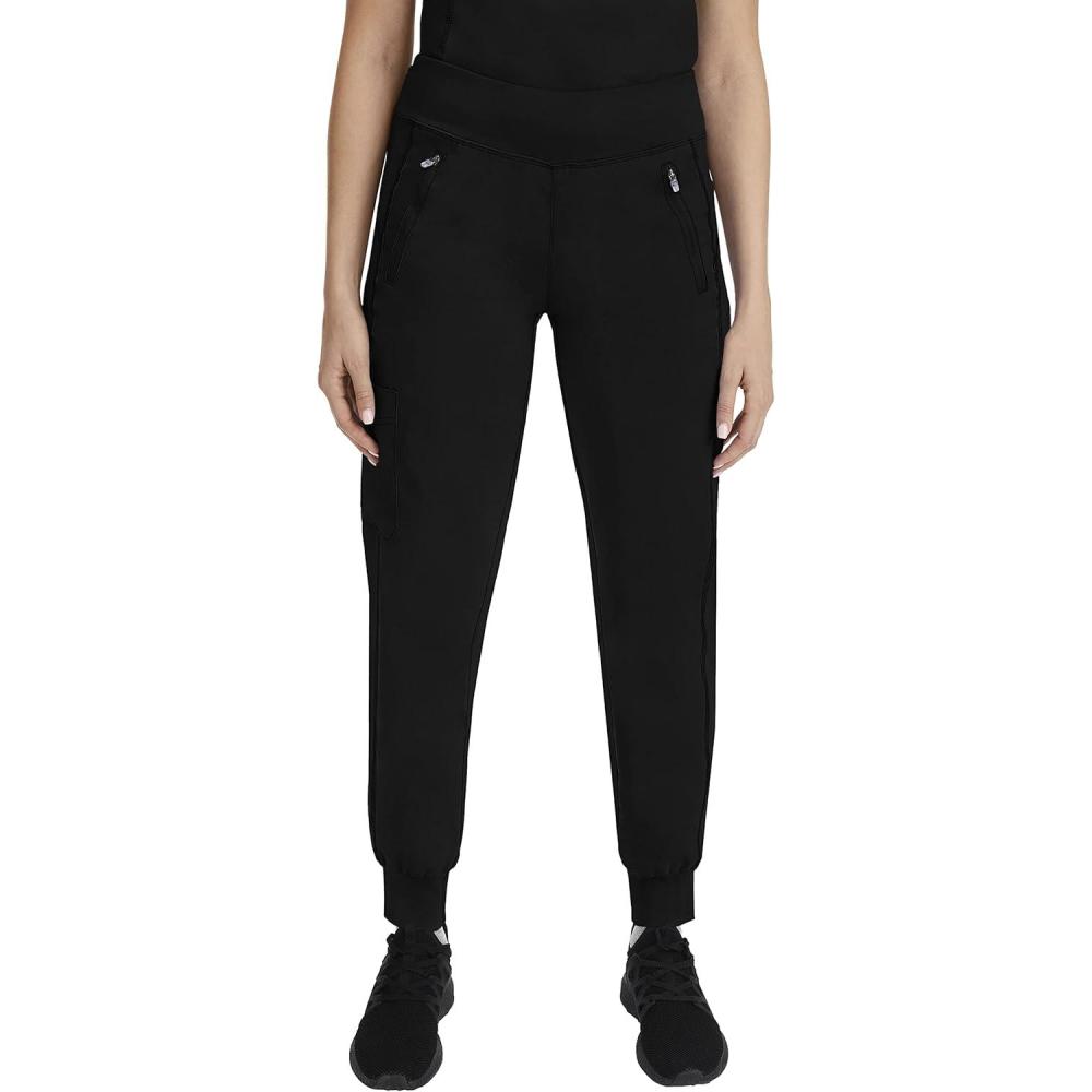 imageHealing Hands Womens Scrub Jogger Pant Tara with 6 Pockets Durable 2Way Stretch and Easy Care Fabric 9233Black