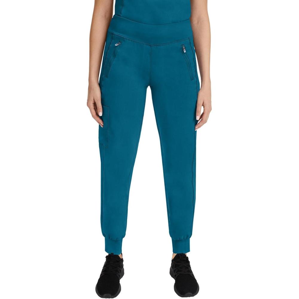 imageHealing Hands Womens Scrub Jogger Pant Tara with 6 Pockets Durable 2Way Stretch and Easy Care Fabric 9233Caribbean