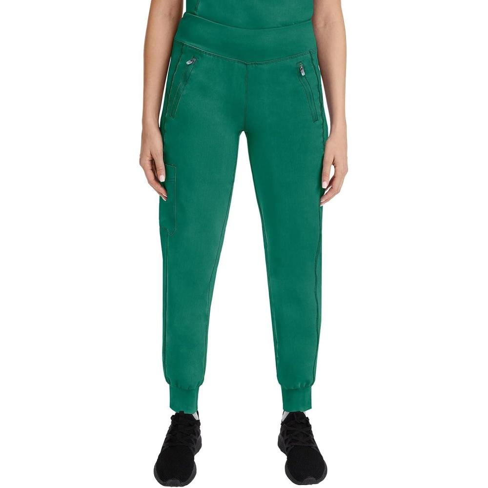 imageHealing Hands Womens Scrub Jogger Pant Tara with 6 Pockets Durable 2Way Stretch and Easy Care Fabric 9233Green