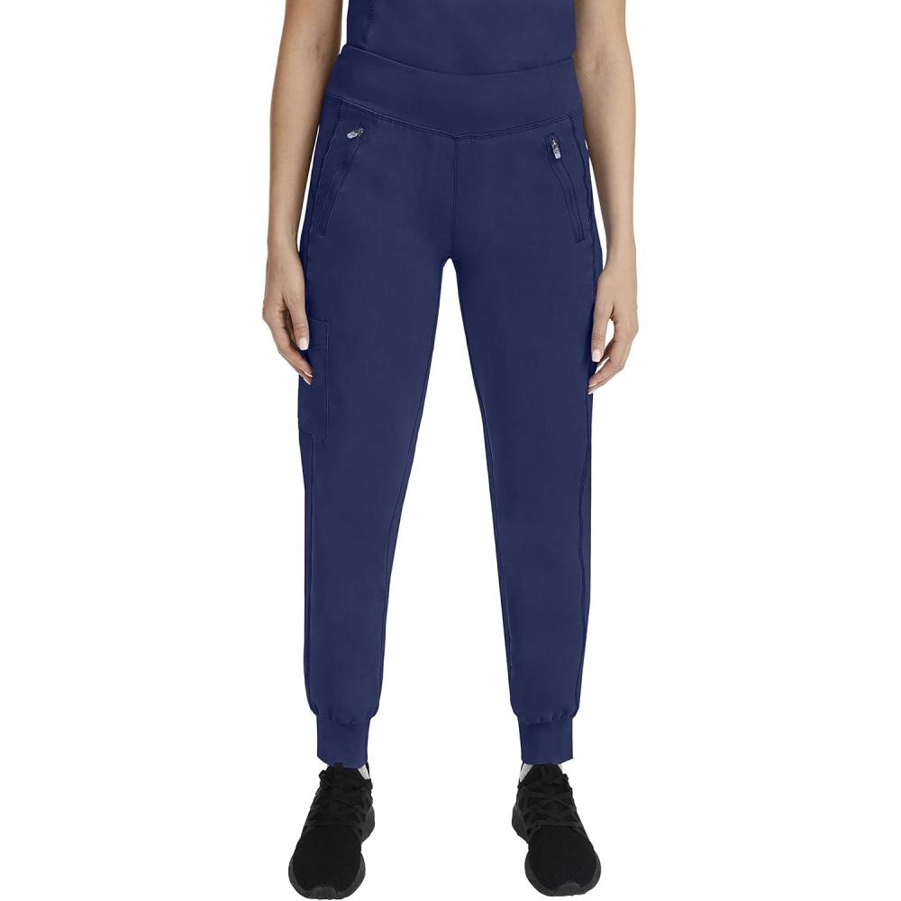 imageHealing Hands Womens Scrub Jogger Pant Tara with 6 Pockets Durable 2Way Stretch and Easy Care Fabric 9233Navy