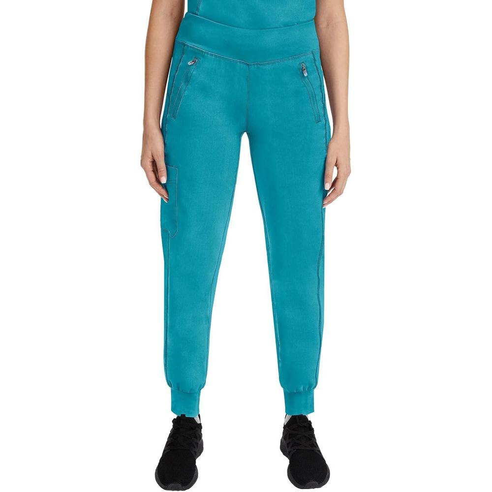 imageHealing Hands Womens Scrub Jogger Pant Tara with 6 Pockets Durable 2Way Stretch and Easy Care Fabric 9233Teal
