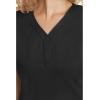 Healing Hands Jane Scrub Top for Women with Y-Neck, Pockets & Stretch 2167(Black)