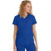 Healing Hands Jane Scrub Top for Women with Y-Neck, Pockets & Stretch 2167(Galaxy Blue)