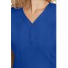 Healing Hands Jane Scrub Top for Women with Y-Neck, Pockets & Stretch 2167(Galaxy Blue)