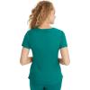 Healing Hands Jane Scrub Top for Women with Y-Neck, Pockets & Stretch 2167(Hunter)