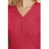 Healing Hands Jane Scrub Top for Women with Y-Neck, Pockets & Stretch 2167(Red)