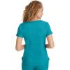 Healing Hands Jane Scrub Top for Women with Y-Neck, Pockets & Stretch 2167(Teal)