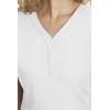 Healing Hands Jane Scrub Top for Women with Y-Neck, Pockets & Stretch 2167(White)