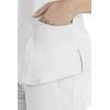 Healing Hands Jane Scrub Top for Women with Y-Neck, Pockets & Stretch 2167(White)