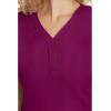 Healing Hands Jane Scrub Top for Women with Y-Neck, Pockets & Stretch 2167(Wine)