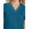 Healing Hands Scrub Top for Women with 3 Pockets and Easy Care, 2-Way Stretch Fabric 2278(Caribbean)