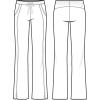 Healing Hands Taylor Women’s Pants Mid Rise with 2 Pockets & Back Elastic Waistband 9095(Teal)