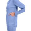 Healing Hands Women’s Scrub Jacket, Zip-Up Front with 2-Way Stretch Comfort & Big Kangaroo Pockets 5038(Ceil)
