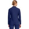 Healing Hands Women’s Scrub Jacket, Zip-Up Front with 2-Way Stretch Comfort & Big Kangaroo Pockets 5038(Navy)
