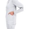 Healing Hands Women’s Scrub Jacket, Zip-Up Front with 2-Way Stretch Comfort & Big Kangaroo Pockets 5038(White)