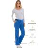 Healing Hands Womens Scrubs Pants 6 Pocket HH360 9151 Nisha Waistband Drawstring Premium Scrub Pant Athletic Design(Royal)