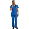 Healing Hands Womens Scrubs Pants 6 Pocket HH360 9151 Nisha Waistband Drawstring Premium Scrub Pant Athletic Design(Royal)