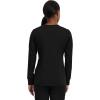 Healing Hands Women’s Snap Front Scrub Jacket Daisy 2-Way Stretch Uniform 5063(Black)