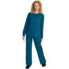 Healing Hands Women’s Snap Front Scrub Jacket Daisy 2-Way Stretch Uniform 5063(Caribbean)