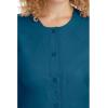 Healing Hands Women’s Snap Front Scrub Jacket Daisy 2-Way Stretch Uniform 5063(Caribbean)