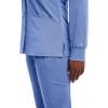 Healing Hands Women’s Snap Front Scrub Jacket Daisy 2-Way Stretch Uniform 5063(Ceil)