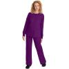 Healing Hands Women’s Snap Front Scrub Jacket Daisy 2-Way Stretch Uniform 5063(Eggplant)