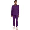 Healing Hands Women’s Snap Front Scrub Jacket Daisy 2-Way Stretch Uniform 5063(Eggplant)