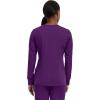 Healing Hands Women’s Snap Front Scrub Jacket Daisy 2-Way Stretch Uniform 5063(Eggplant)
