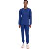 Healing Hands Women’s Snap Front Scrub Jacket Daisy 2-Way Stretch Uniform 5063(Galaxyblue)