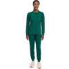 Healing Hands Women’s Snap Front Scrub Jacket Daisy 2-Way Stretch Uniform 5063(Hunter)
