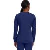 Healing Hands Women’s Snap Front Scrub Jacket Daisy 2-Way Stretch Uniform 5063(Navy)