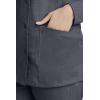 Healing Hands Women’s Snap Front Scrub Jacket Daisy 2-Way Stretch Uniform 5063(Pewter)
