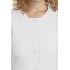 Healing Hands Women’s Snap Front Scrub Jacket Daisy 2-Way Stretch Uniform 5063(White)