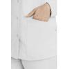 Healing Hands Women’s Snap Front Scrub Jacket Daisy 2-Way Stretch Uniform 5063(White)