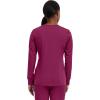 Healing Hands Women’s Snap Front Scrub Jacket Daisy 2-Way Stretch Uniform 5063(Wine)