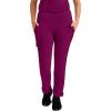 Healing Hands Womens Yoga Scrubs Pant 6 Pocket HH360 9155 Naomi Athleisure Scrub Yoga Pant for Women(Wine)
