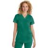 Healing Hands Scrub Top for Women with 3 Pockets and Easy Care, 2-Way Stretch Fabric 2278(Hunter)