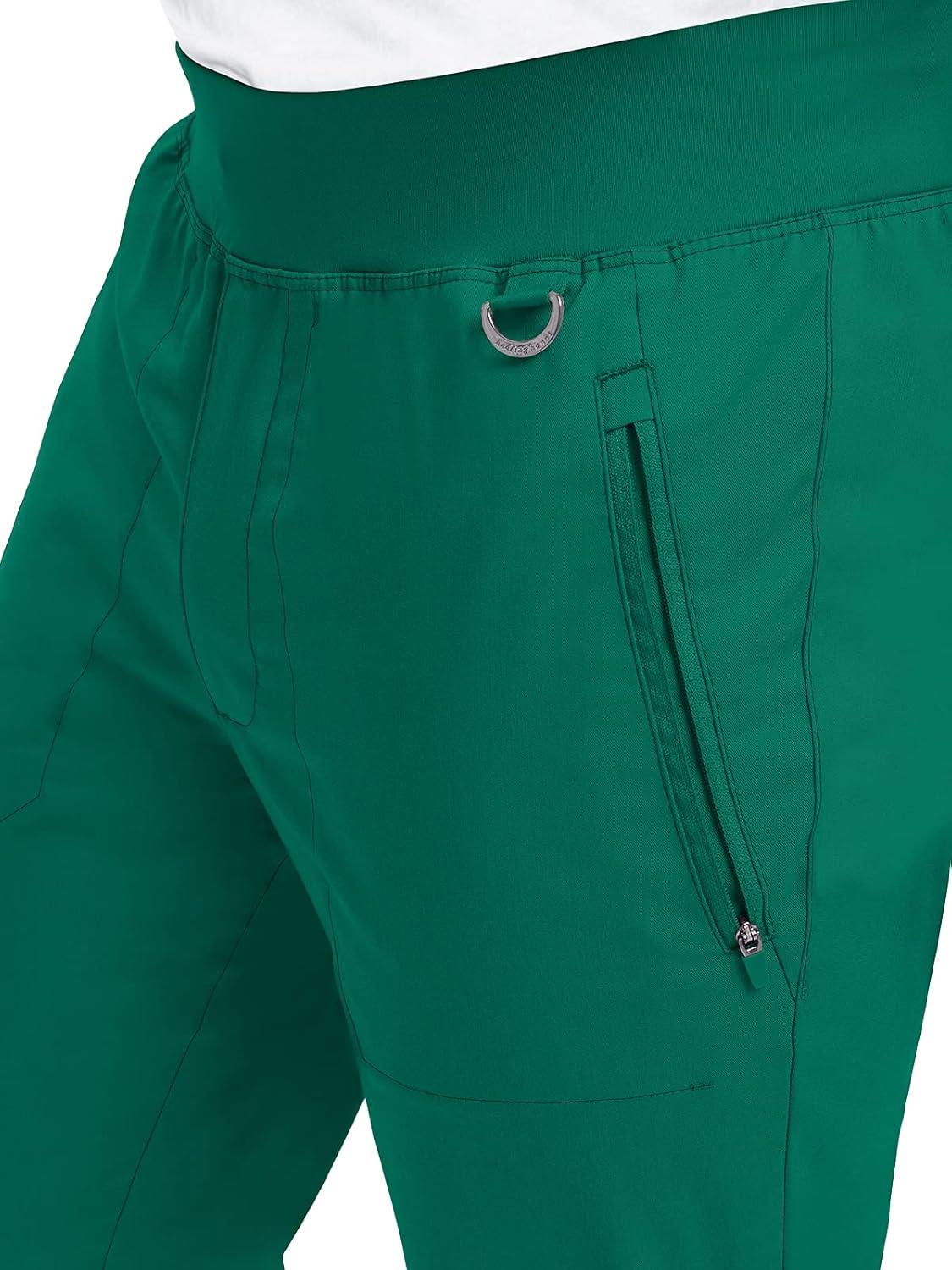 imageHealing Hands Mens Scrub Jogger Pants Dante with 4 Pockets 2Way Stretch and Durable Fabric 9301Hunter