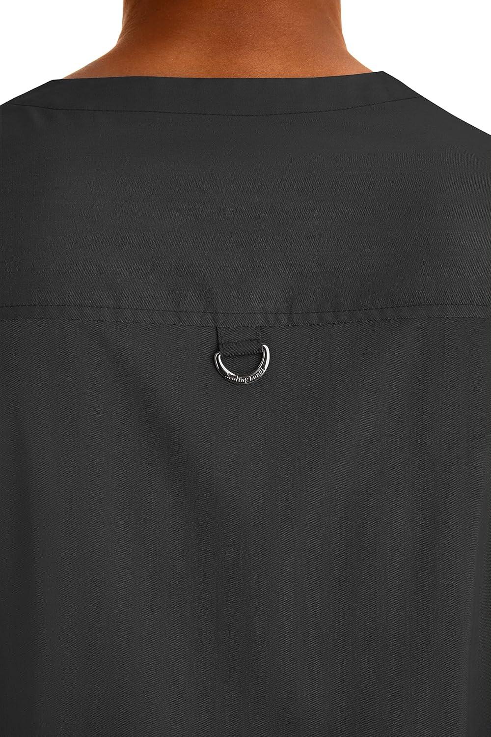 imageHealing Hands Scrubs for Men Modern Fit Scrub Top Jake with 3 Patch Pockets Side Vents and Stretchy Fabric 2331Black