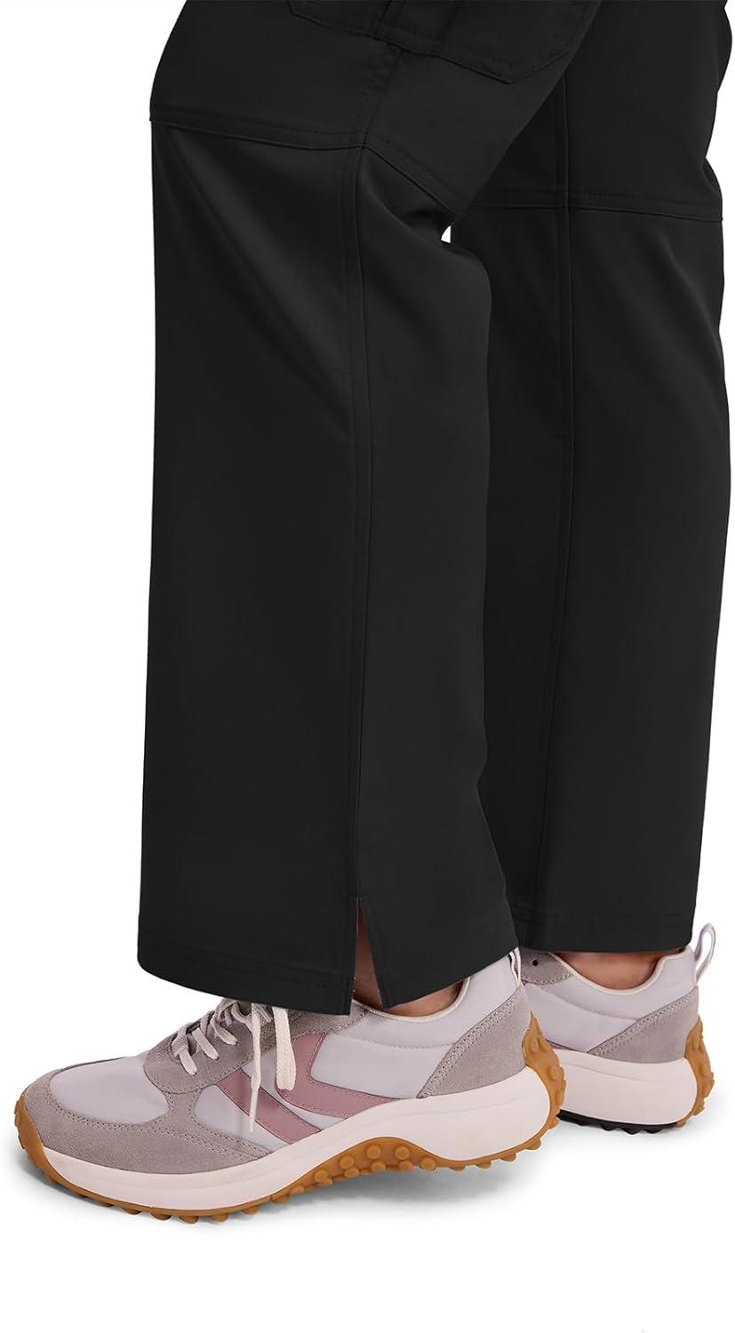 imageHealing Hands Womens Scrub Pant Tori Cargo Bottoms with 5 Pockets and 2Way Stretch Fabric 9133Black