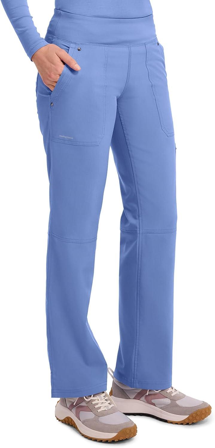 imageHealing Hands Womens Scrub Pant Tori Cargo Bottoms with 5 Pockets and 2Way Stretch Fabric 9133Ceil