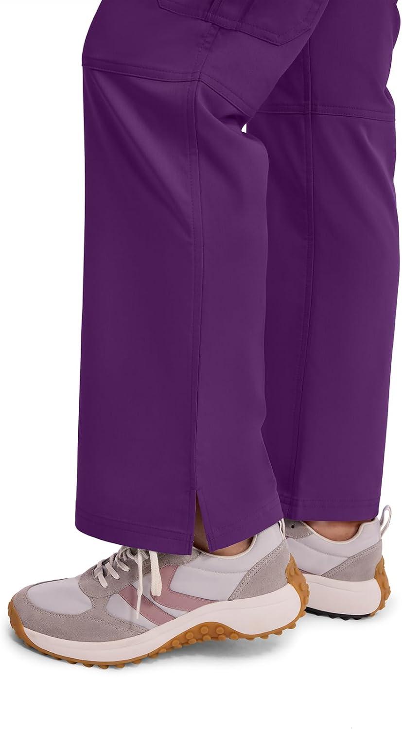 imageHealing Hands Womens Scrub Pant Tori Cargo Bottoms with 5 Pockets and 2Way Stretch Fabric 9133Eggplant