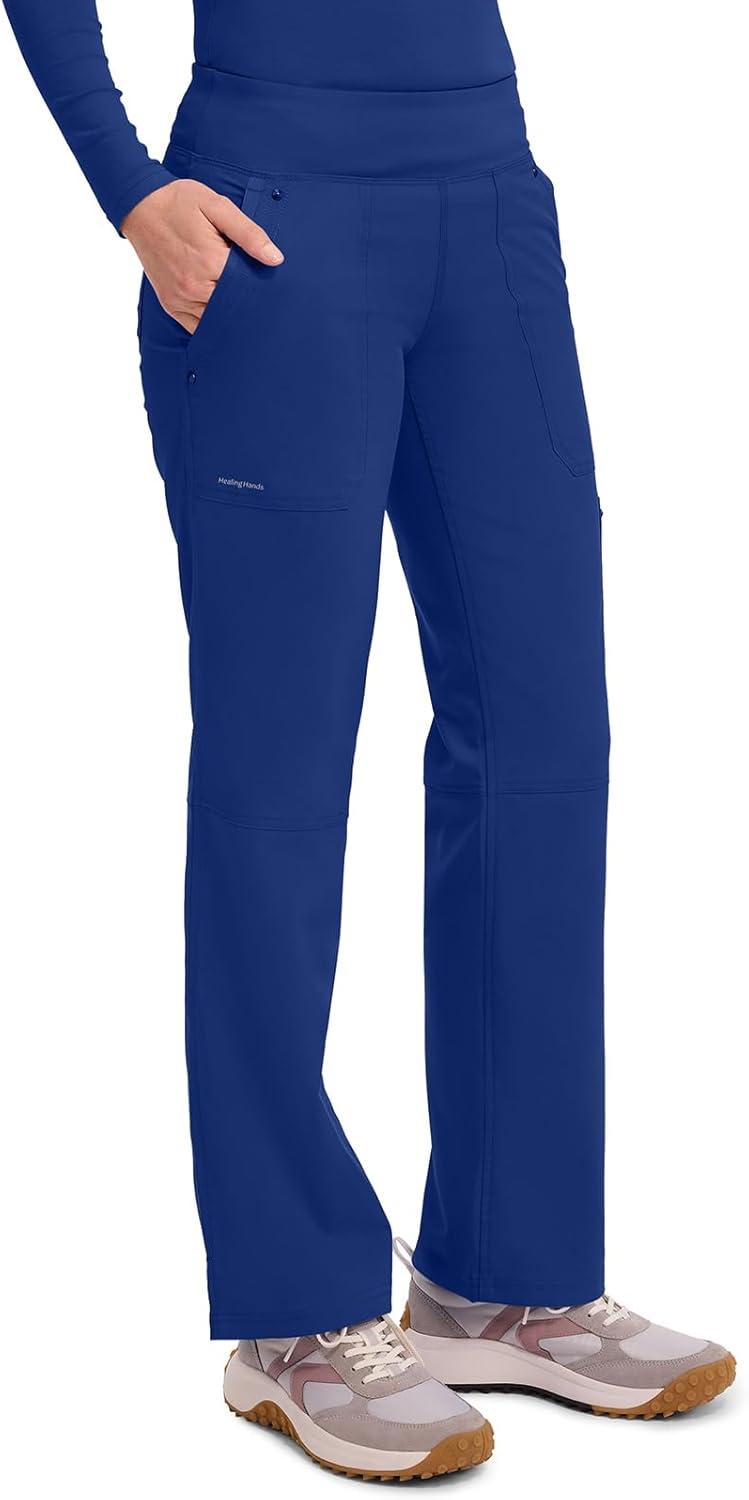imageHealing Hands Womens Scrub Pant Tori Cargo Bottoms with 5 Pockets and 2Way Stretch Fabric 9133Galaxy Blue
