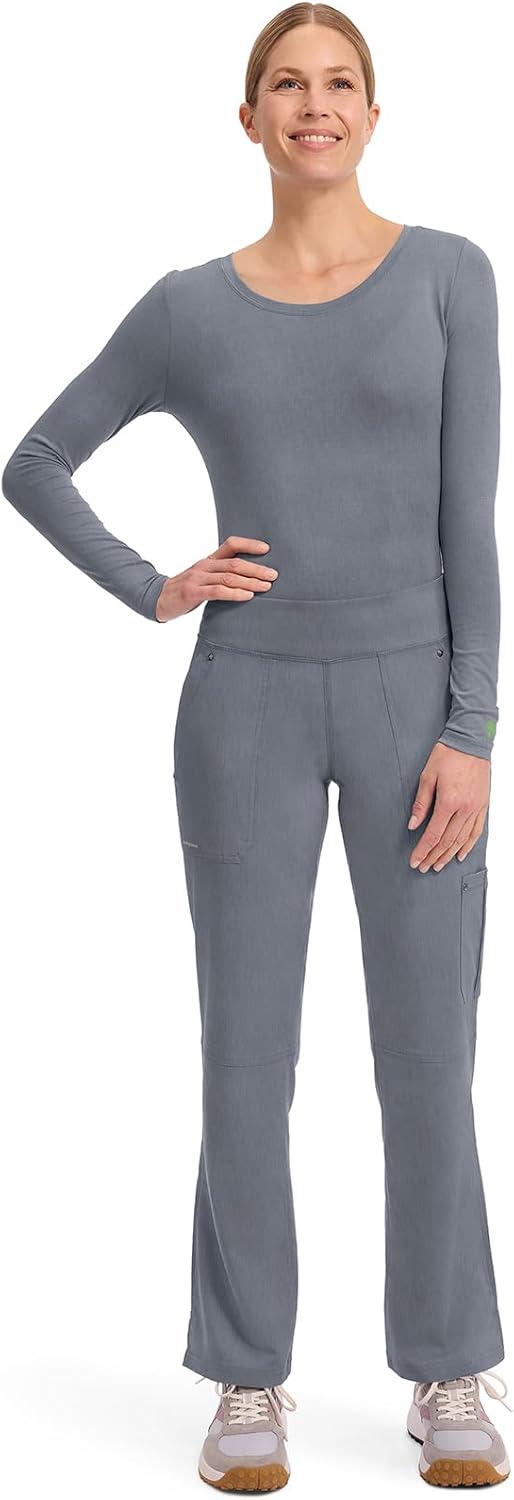 imageHealing Hands Womens Scrub Pant Tori Cargo Bottoms with 5 Pockets and 2Way Stretch Fabric 9133Heather Grey