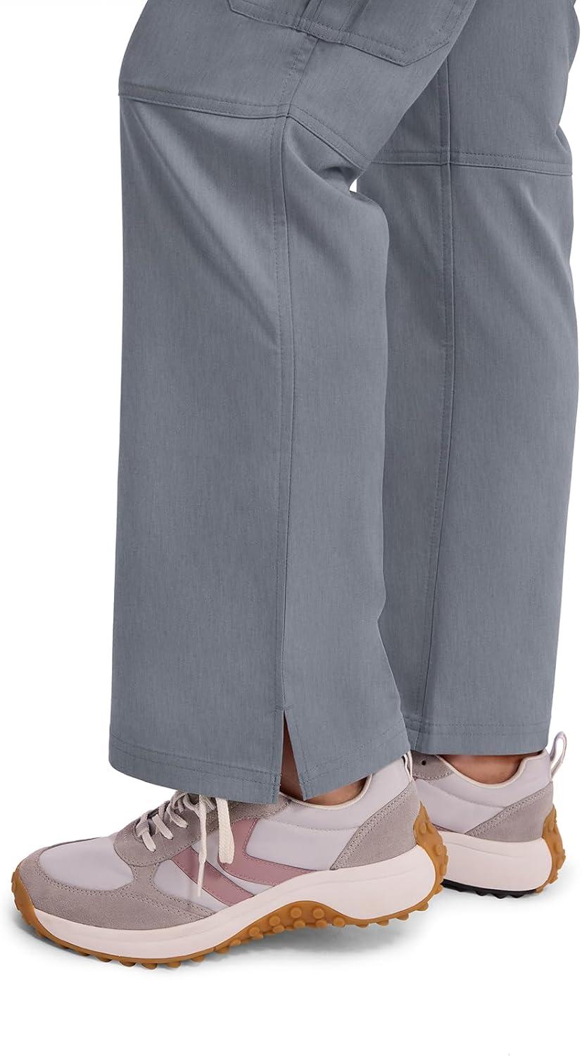 imageHealing Hands Womens Scrub Pant Tori Cargo Bottoms with 5 Pockets and 2Way Stretch Fabric 9133Heather Grey