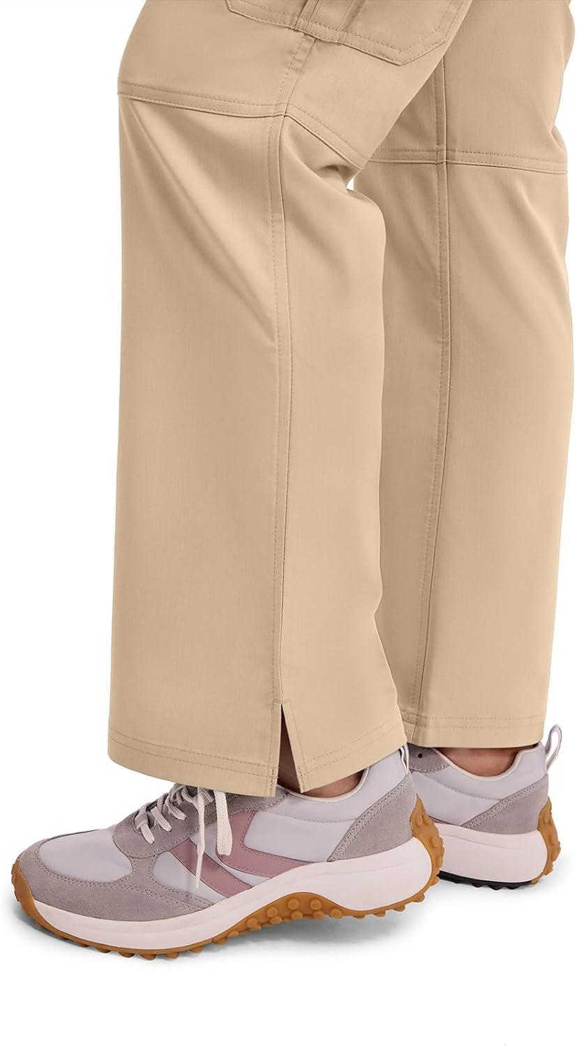 imageHealing Hands Womens Scrub Pant Tori Cargo Bottoms with 5 Pockets and 2Way Stretch Fabric 9133Khaki