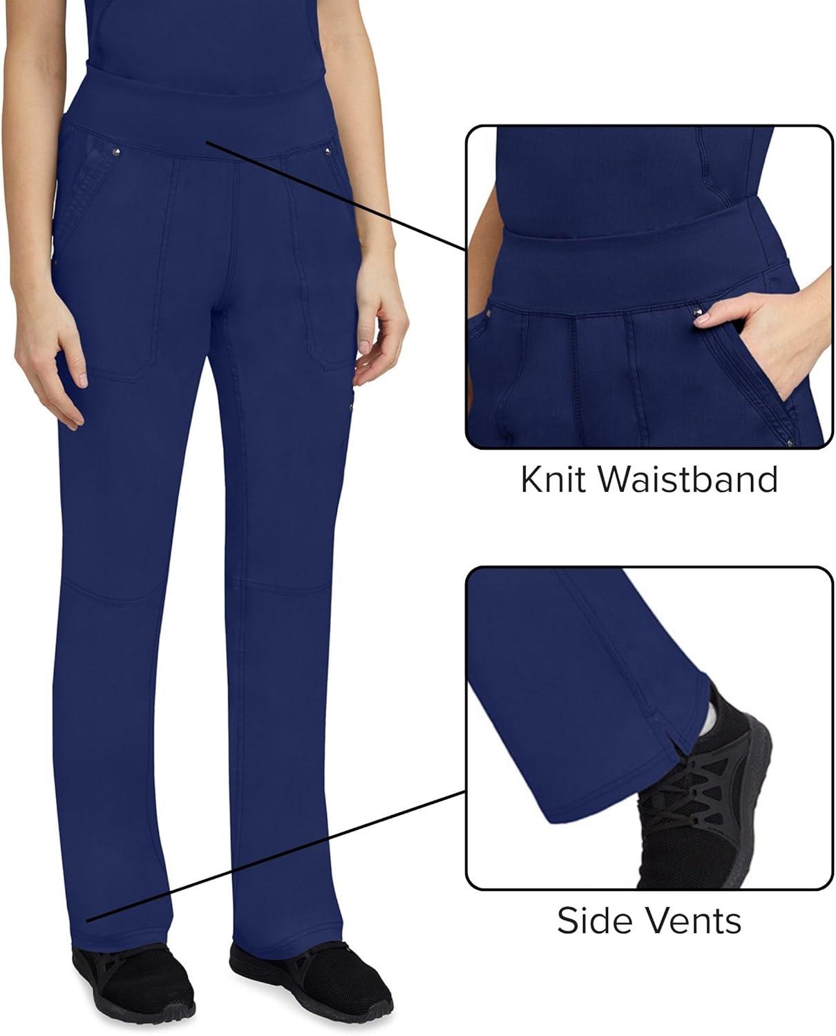 imageHealing Hands Womens Scrub Pant Tori Cargo Bottoms with 5 Pockets and 2Way Stretch Fabric 9133Navy