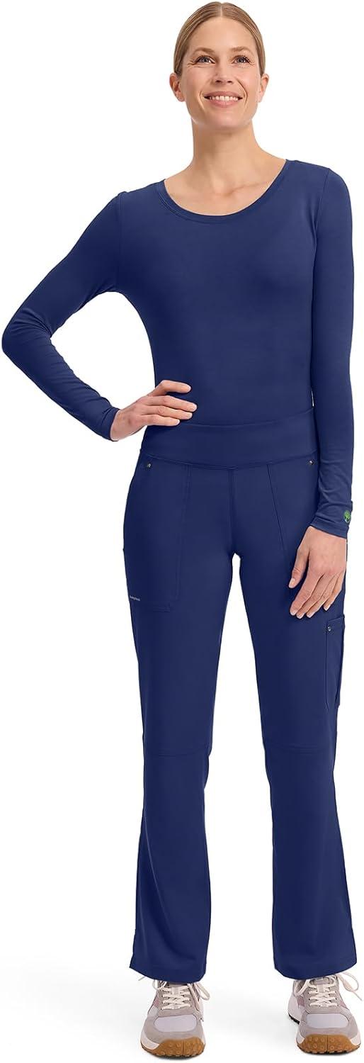 imageHealing Hands Womens Scrub Pant Tori Cargo Bottoms with 5 Pockets and 2Way Stretch Fabric 9133Navy