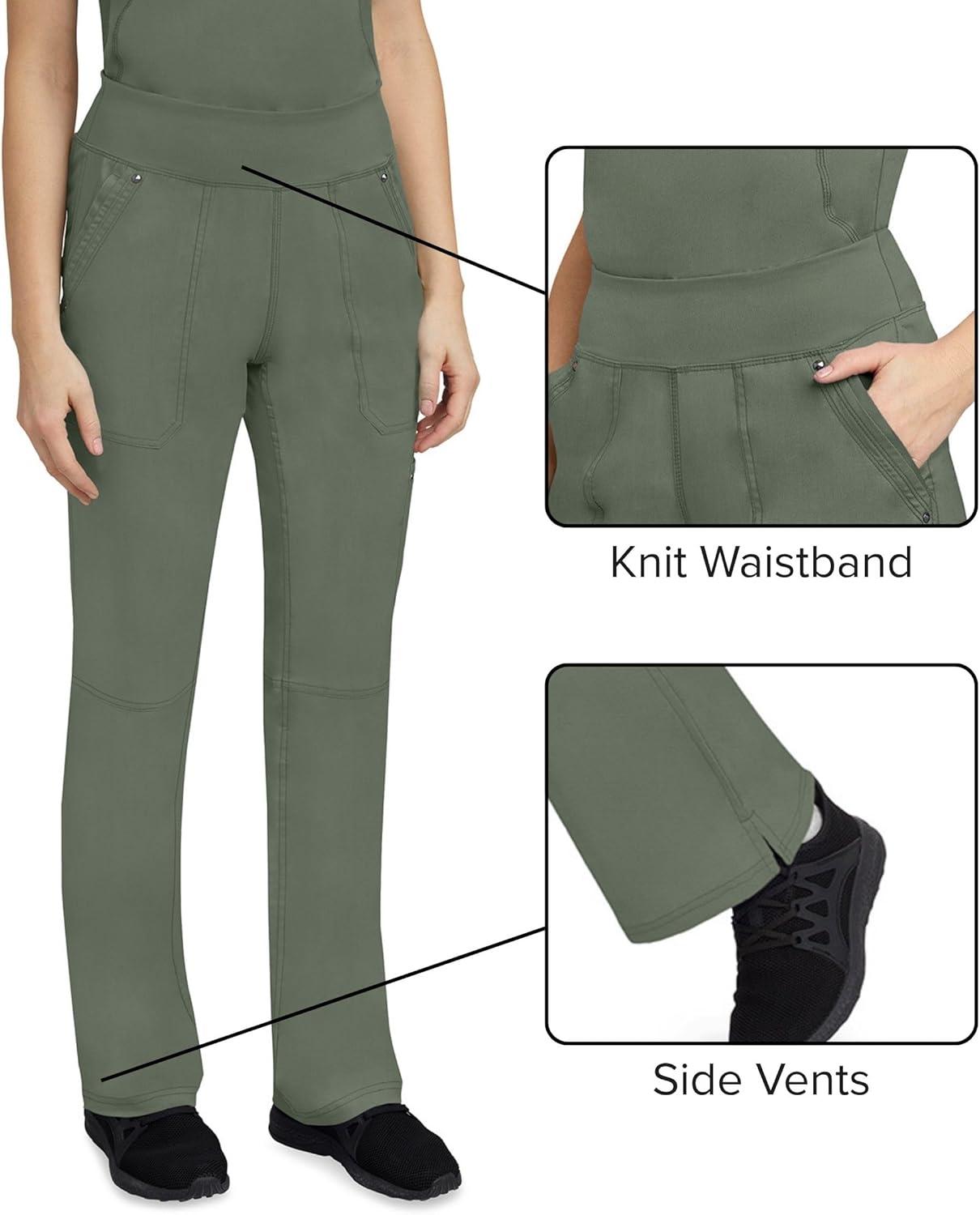 imageHealing Hands Womens Scrub Pant Tori Cargo Bottoms with 5 Pockets and 2Way Stretch Fabric 9133Olive