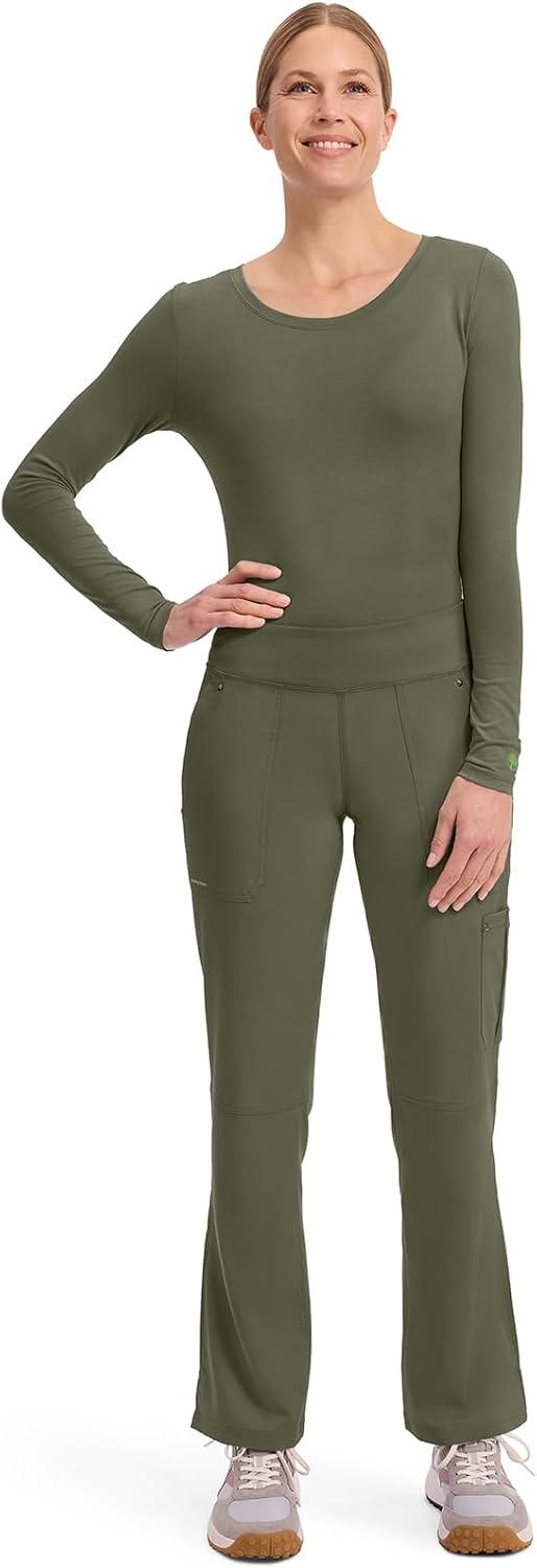 imageHealing Hands Womens Scrub Pant Tori Cargo Bottoms with 5 Pockets and 2Way Stretch Fabric 9133Olive